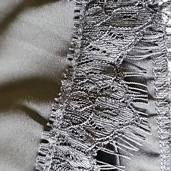 Lu Lus black haulter mini dress large. Lace on bottom trim. Witchy goth Romantic - Picture 6 of 9